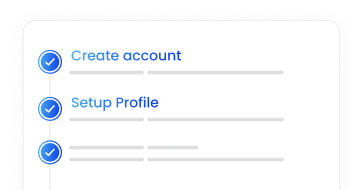 Create account steps